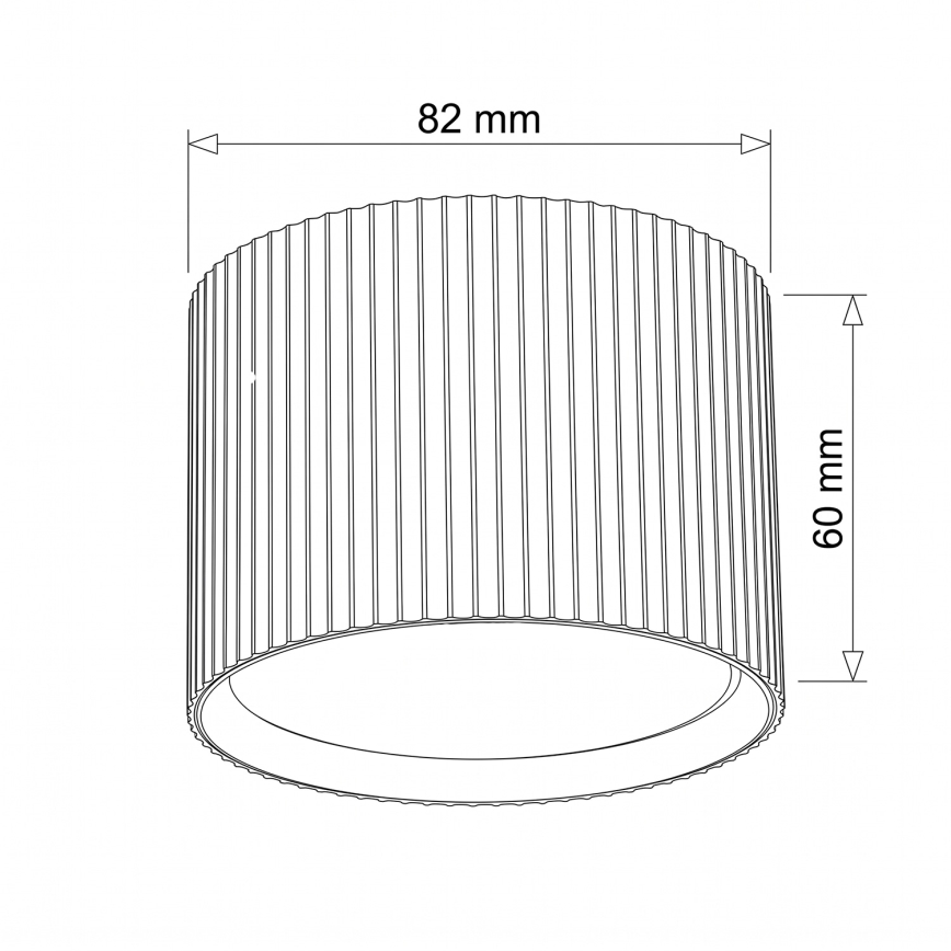 BRILAGI - Virziena gaismeklis STRIPY 1xGX53/15W/230V 60x82 mm ozola dekors