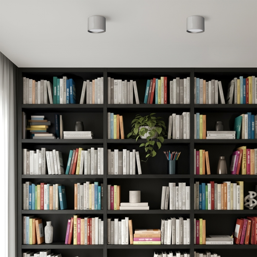 Brilagi - Virziena gaismeklis STRIPY 1xGX53/15W/230V sudraba