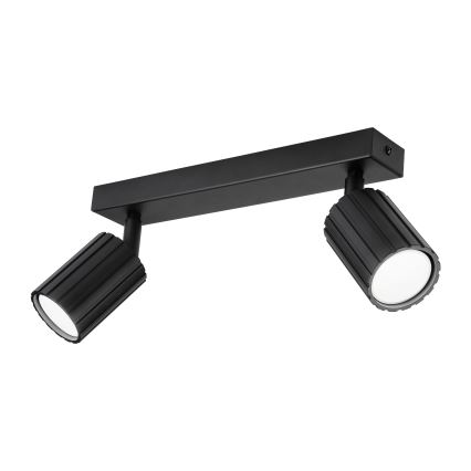 Brilagi - Virziena griestu gaismeklis CRISPINA 2xGU10/10W/230V melns