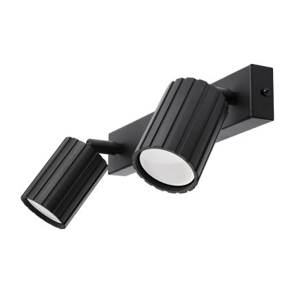 Brilagi - Virziena griestu gaismeklis CRISPINA 2xGU10/10W/230V melns