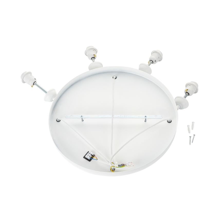 Brilagi – WABI SABI pakaramā lampa uz vada, 4xE27/40W/230V, Ø 90 cm, balta