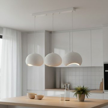 Brilagi - WABI SABI piekaramā lustra uz vada 3xE27/40W/230V, balta