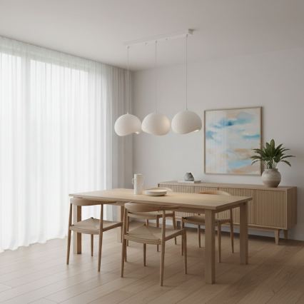 Brilagi - WABI SABI piekaramā lustra uz vada 3xE27/40W/230V, balta