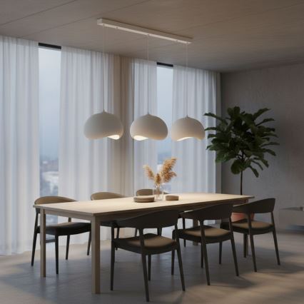 Brilagi - WABI SABI piekaramā lustra uz vada 3xE27/40W/230V, balta