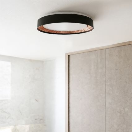 Brilagi - LED dimmējams griestu gaismeklis WALDO LED/48W/230V 3000–6500K Ø 40 cm melns/zelta + tālvadības pults