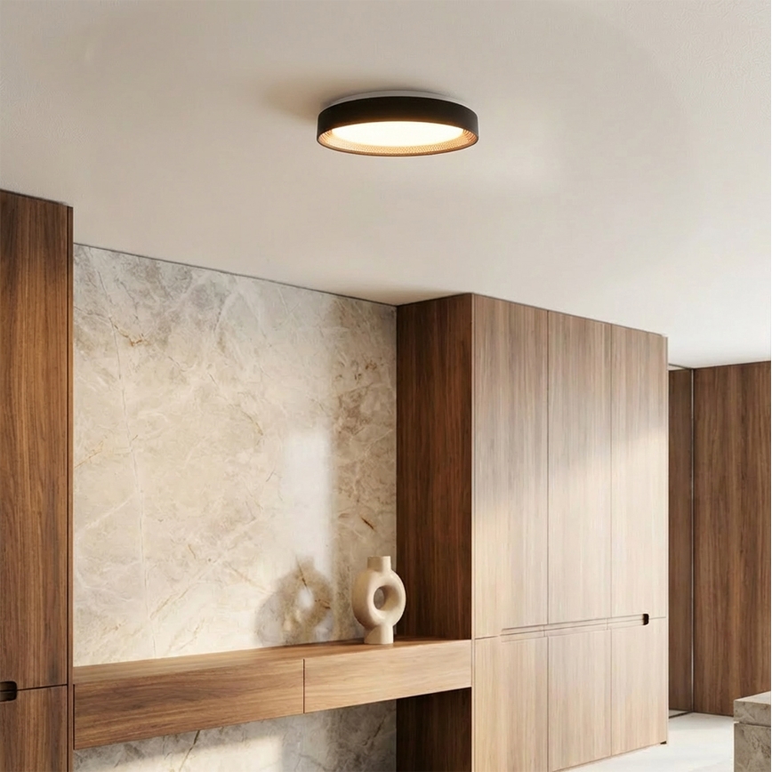 Brilagi - LED dimmējams griestu gaismeklis WALDO LED/48W/230V 3000–6500K Ø 40 cm melns/zelta + tālvadības pults