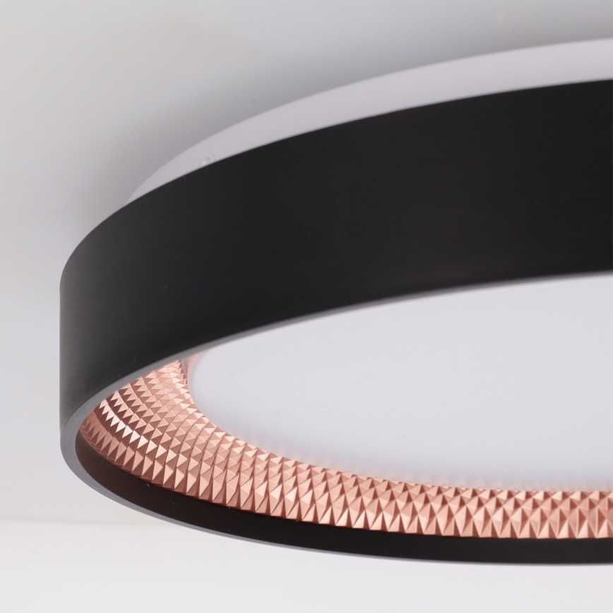 Brilagi - LED dimmējams griestu gaismeklis WALDO LED/48W/230V 3000–6500K Ø 40 cm melns/zelta + tālvadības pults