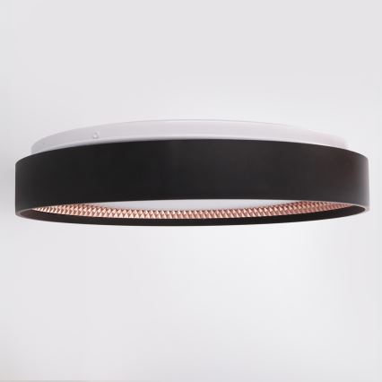 Brilagi - LED dimmējams griestu gaismeklis WALDO LED/48W/230V 3000–6500K Ø 40 cm melns/zelta + tālvadības pults