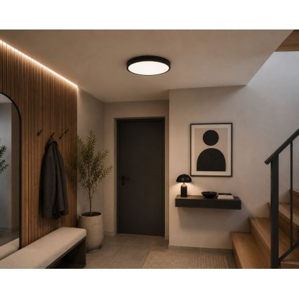 BRILAGI - LED vannas istabas griestu lampa ZENNA LED/24W/230V Ø 35 cm IP44 antracīts