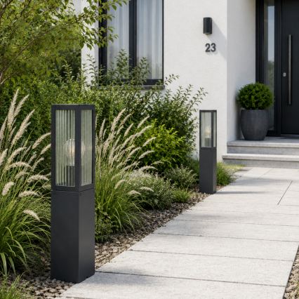 Brilliant - Āra lampa GETTA 1xE27/20W/230V 50 cm IP44 melna