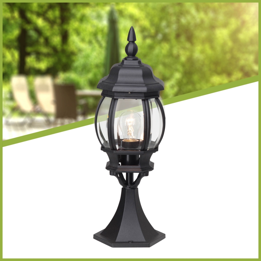 Brilliant - Āra lampa ISTRIA 1xE27/60W/230V 50 cm IP23 melna