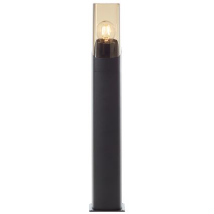 Brilliant - Āra lampa MINOU 1xE27/10W/230V 60 cm IP44 melna/dūmakains