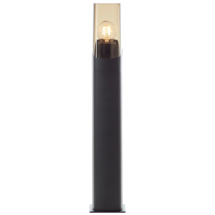Brilliant - Āra lampa MINOU 1xE27/10W/230V 60 cm IP44 melna/dūmakains