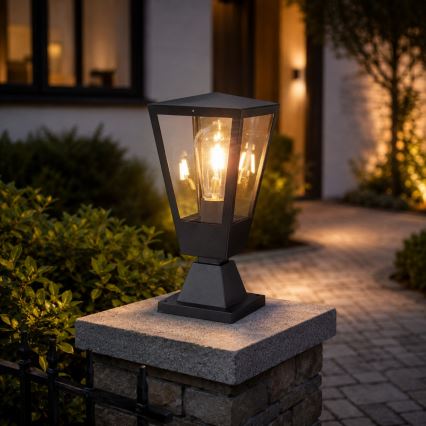 Brilliant - Āra lampa WESTDLIFF 1xE27/20W/230V 30,7 cm IP44 antracīts