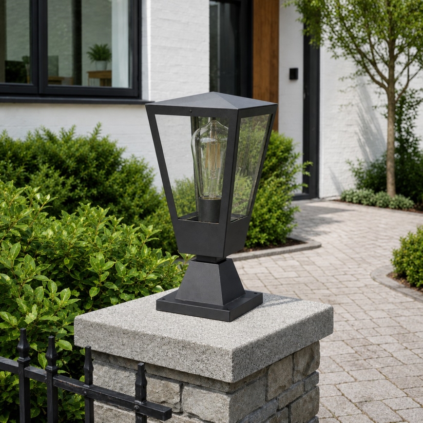 Brilliant - Āra lampa WESTDLIFF 1xE27/20W/230V 30,7 cm IP44 antracīts