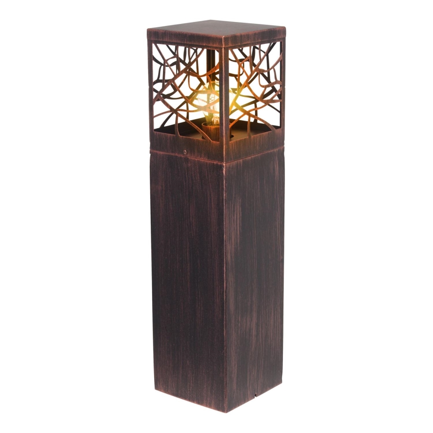 Brilliant - Āra lampa WHITNEY 1xE27/52W/230V IP44 patina/vara