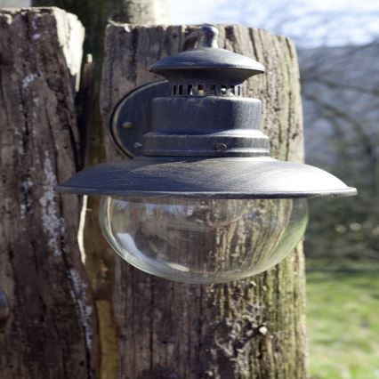 Brilliant - Āra sienas lampa ARTU 1xE27/60W/230V IP44 patina/zelta