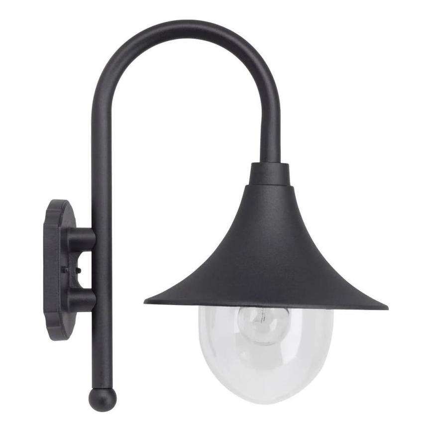 Brilliant - Āra sienas lampa BERNA 1xE27/60W/230V IP44 melna