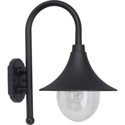 Brilliant - Āra sienas lampa BERNA 1xE27/60W/230V IP44 melna