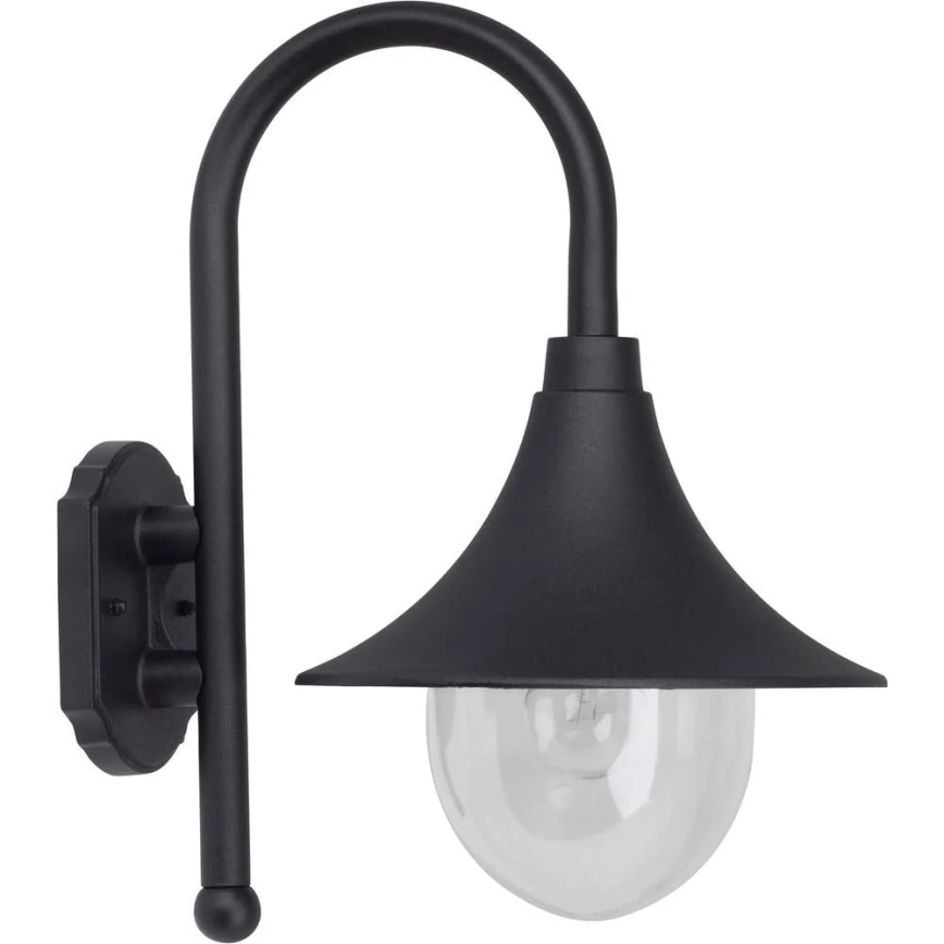 Brilliant - Āra sienas lampa BERNA 1xE27/60W/230V IP44 melna