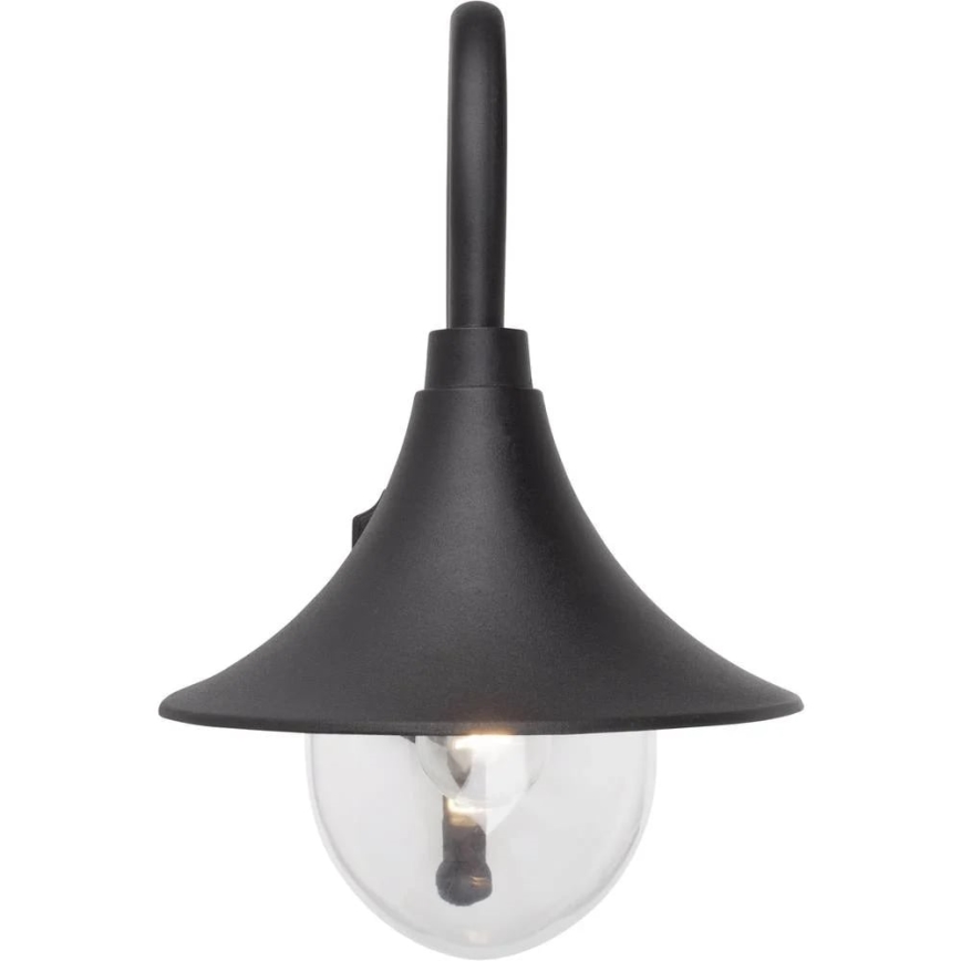Brilliant - Āra sienas lampa BERNA 1xE27/60W/230V IP44 melna