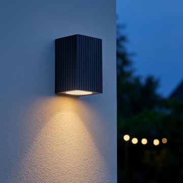 Brilliant - Āra sienas lampa JELANI 1xGU10/10W/230V IP44 melna