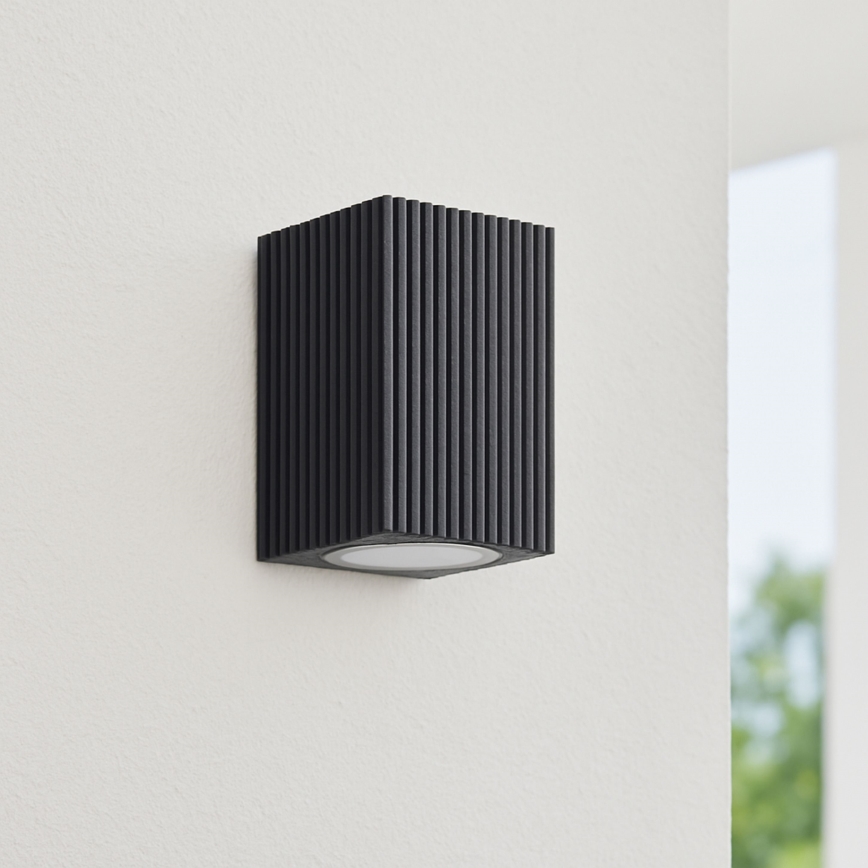 Brilliant - Āra sienas lampa JELANI 1xGU10/10W/230V IP44 melna