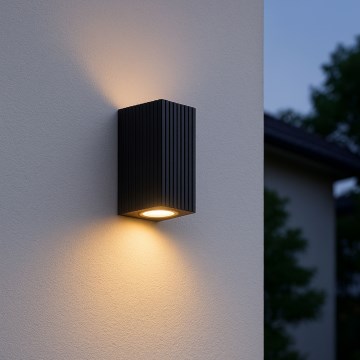 Brilliant - Āra sienas lampa JELANI 2xGU10/10W/230V IP44 melna