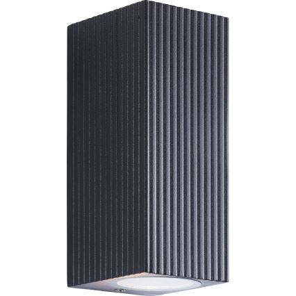 Brilliant - Āra sienas lampa JELANI 2xGU10/10W/230V IP44 melna