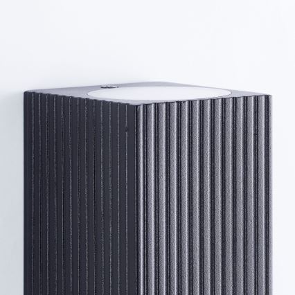 Brilliant - Āra sienas lampa JELANI 2xGU10/10W/230V IP44 melna
