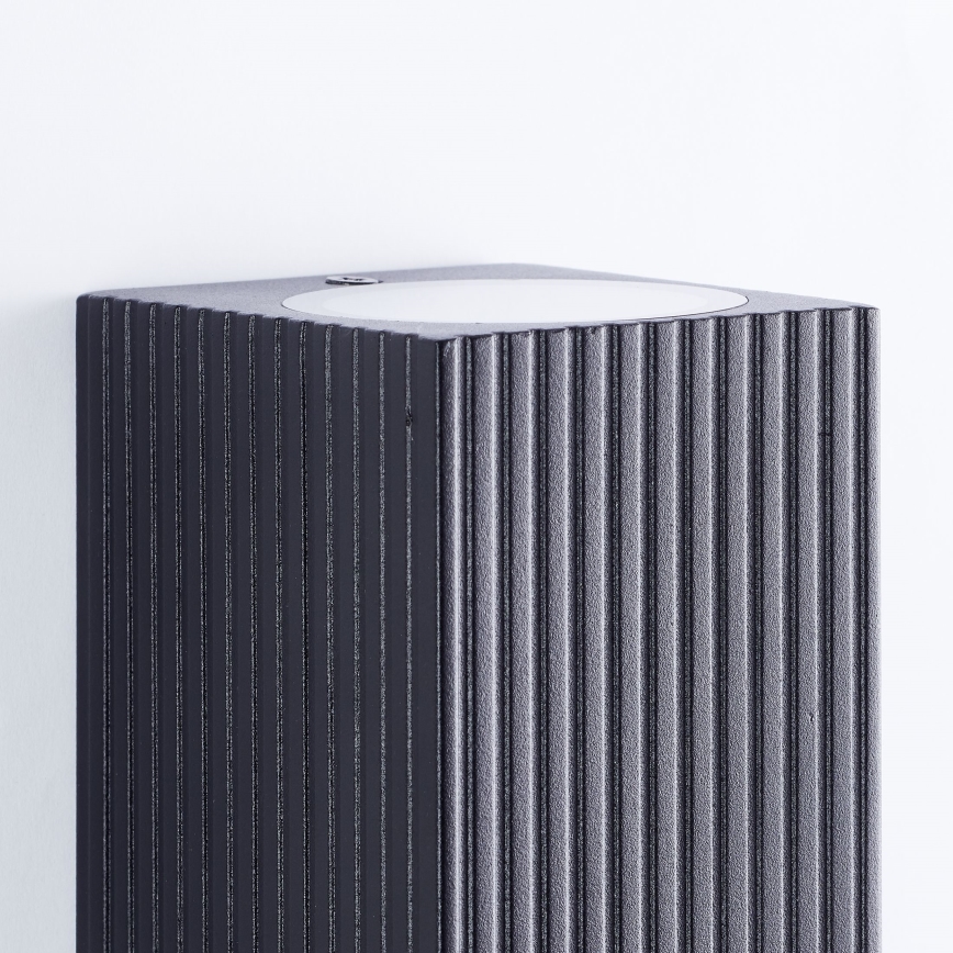 Brilliant - Āra sienas lampa JELANI 2xGU10/10W/230V IP44 melna