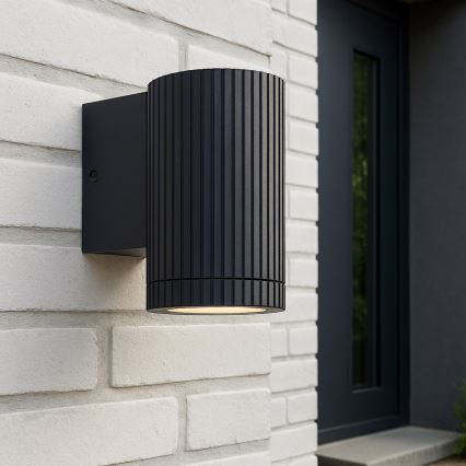 Brilliant - Āra sienas lampa KEOLA 1xGU10/10W/230V IP44 melna
