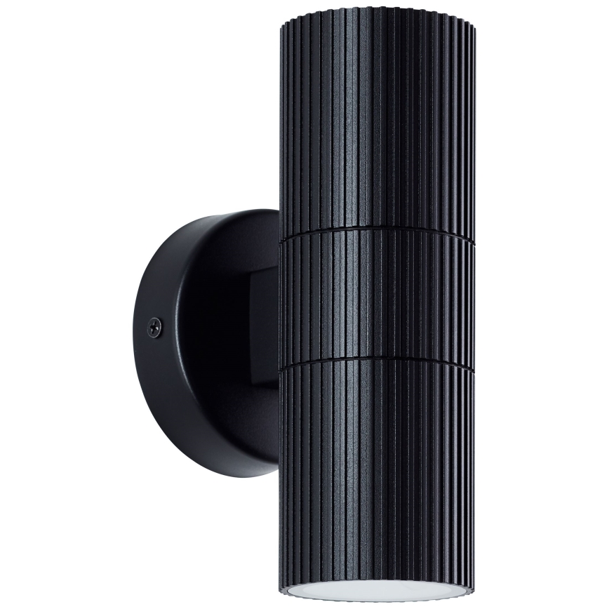 Brilliant - Āra sienas lampa KEOLA 2xGU10/10W/230V IP44 melna