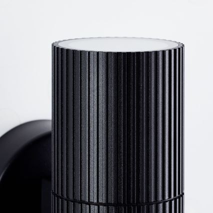 Brilliant - Āra sienas lampa KEOLA 2xGU10/10W/230V IP44 melna