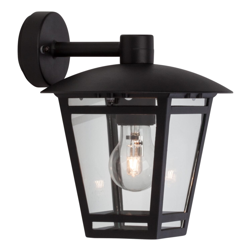 Brilliant - Āra sienas lampa RILEY 1xE27/40W/230V IP44 melna