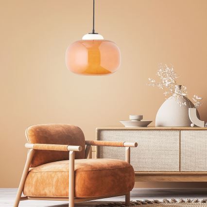 Brilliant - BLOP karājošā lustra uz kabeļa 1xE27/60W/230V oranža