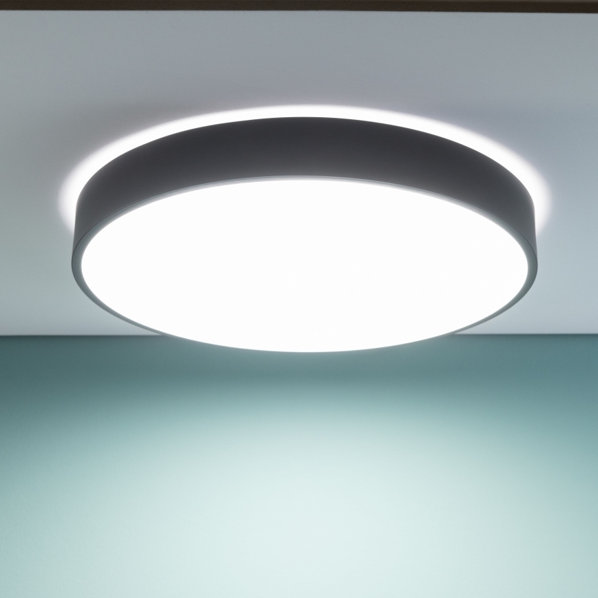 Brilliant - dimmējams LED griestu gaismeklis SLIMLINE LED/60W/230V 3000-6500K Ø 49 cm melns + ar tālvadības pulti