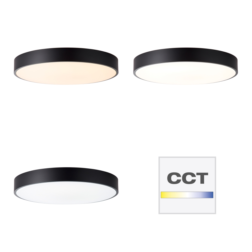 Brilliant - dimmējams LED griestu gaismeklis SLIMLINE LED/60W/230V 3000-6500K Ø 49 cm melns + ar tālvadības pulti