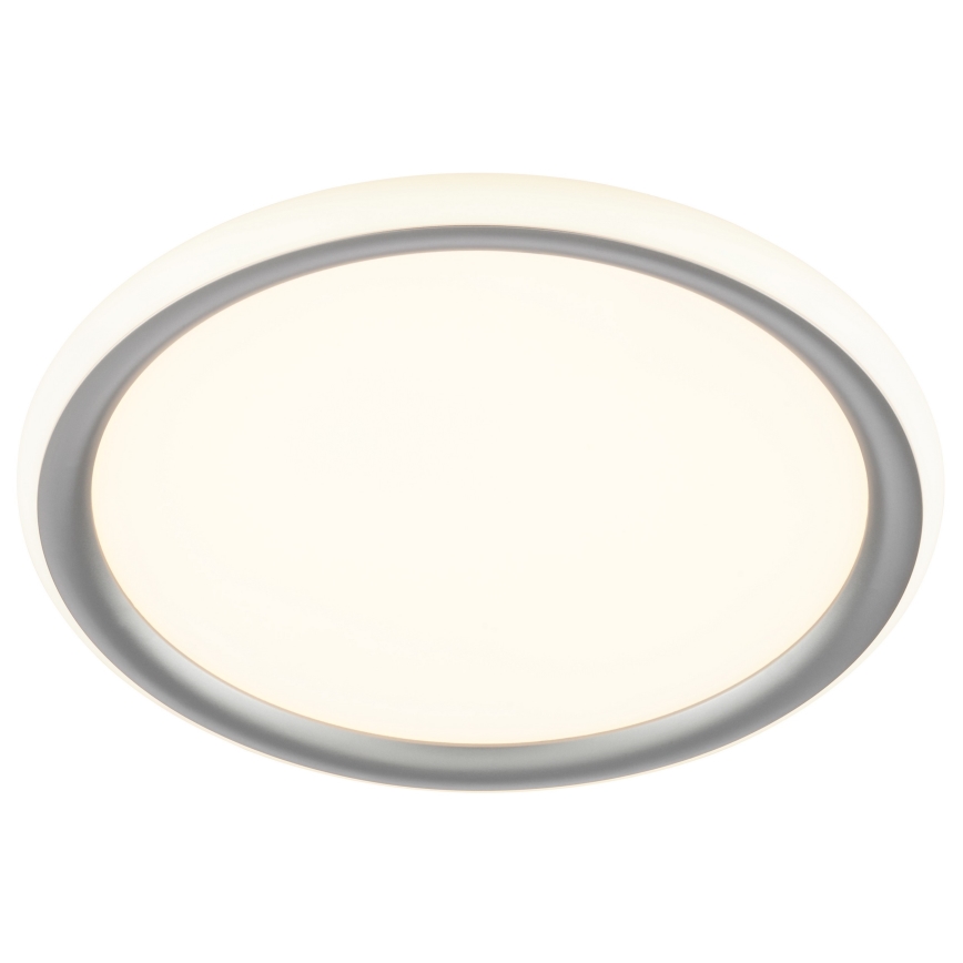 Brilliant - LED ar regulējamu spilgtumu griestu gaismeklis CARLOZ LED/16W/230V Ø 30 cm balta/ pelēka