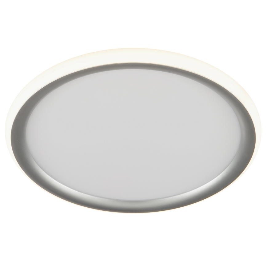 Brilliant - LED ar regulējamu spilgtumu griestu gaismeklis CARLOZ LED/16W/230V Ø 30 cm balta/ pelēka