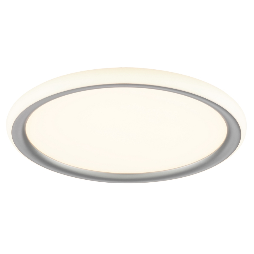 Brilliant - LED ar regulējamu spilgtumu griestu gaismeklis CARLOZ LED/16W/230V Ø 30 cm balta/ pelēka