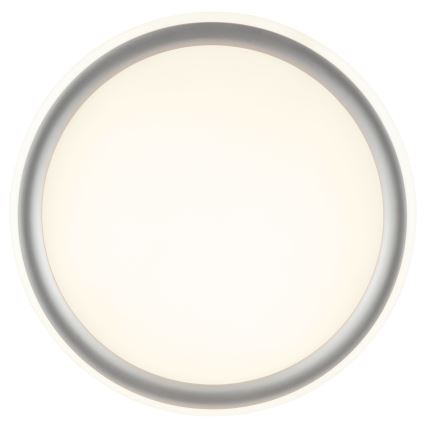 Brilliant - LED ar regulējamu spilgtumu griestu gaismeklis CARLOZ LED/16W/230V Ø 30 cm balta/ pelēka