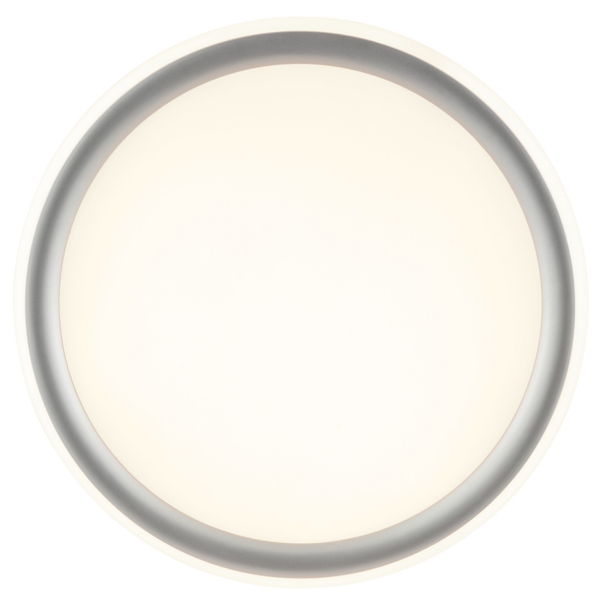 Brilliant - LED ar regulējamu spilgtumu griestu gaismeklis CARLOZ LED/16W/230V Ø 30 cm balta/ pelēka