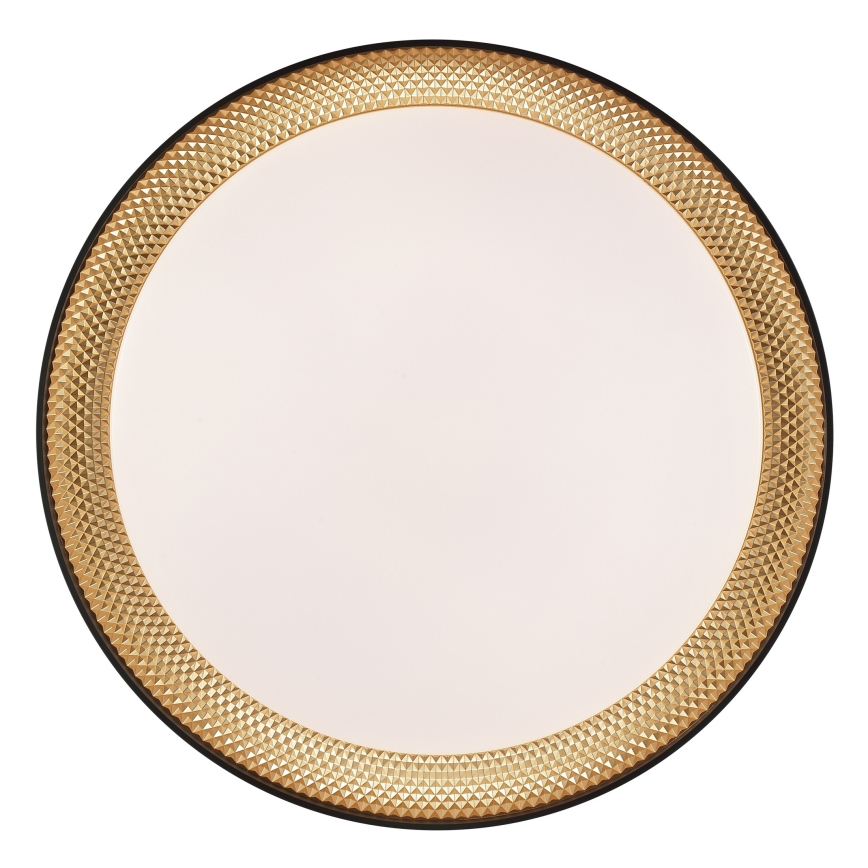 Brilliant - aptumšojams LED griestu gaismeklis WALDO LED/24W/230V 3000-6500K Ø 38,5 cm melna/zelta + ar tālvadības pulti