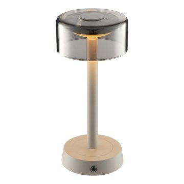 Brilliant - dimējama, uzlādējama ar skārienvadību āra galda lampa RAZOR LED/2,5W/5V 2700K 2600 mAh IP44 pelēka