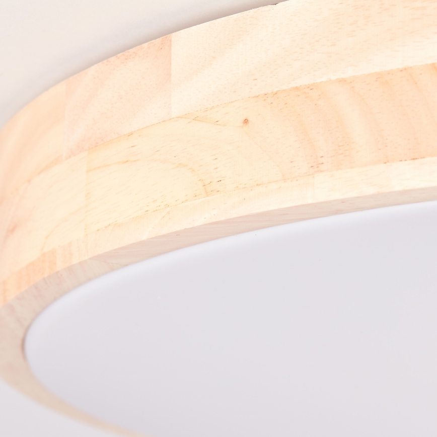 Brilliant - LED regulējama griestu lampa SLIMLINE LED/60W/230V 3000-6500K Ø 45 cm, kaučuka koks + ar tālvadības pulti