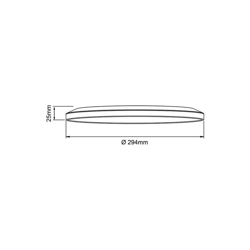 Brilliant - Dimmējama LED griestu lampa SORELL LED/18W/230V 3000-6500K Ø 29 cm balta + tālvadības pults