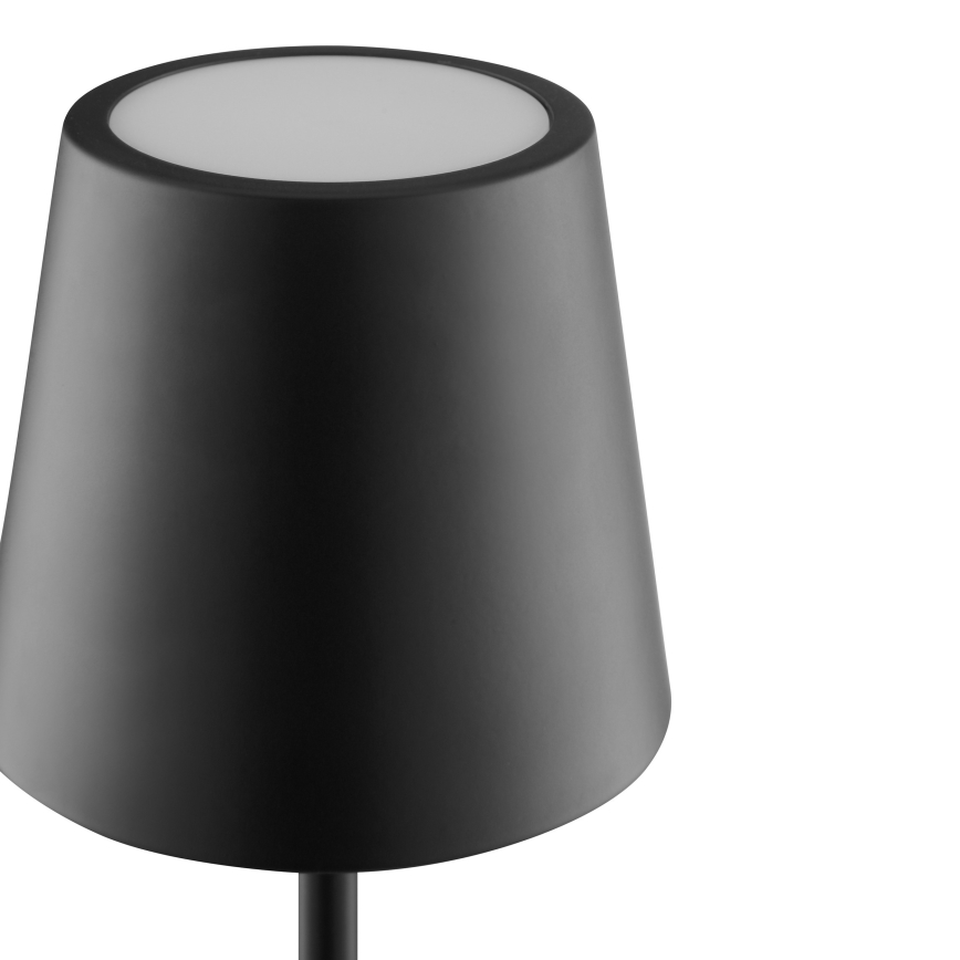 Brilliant - LED dimējamā uzlādējamā skārienjūtīgā āra galda lampa ELORA LED/2,5W/5V 2700K 2600 mAh IP44 melna