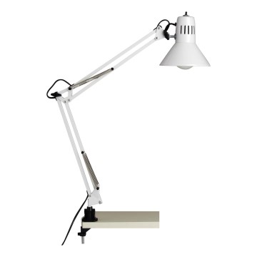 Brilliant - Galda lampa ar skavu HOBBY 1xE27/40W/230V balta