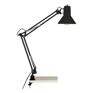 Brilliant - Galda lampa ar skavu HOBBY 1xE27/40W/230V melna